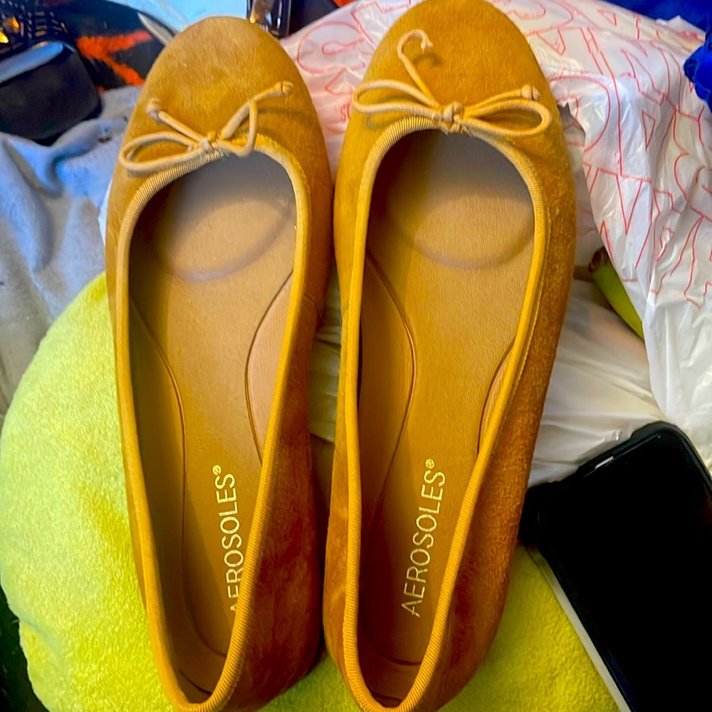 Suede flats